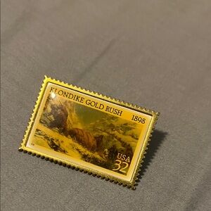 Klondike Gold Rush Stamp Pin